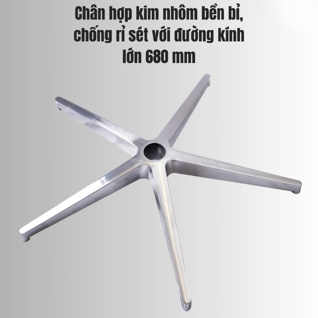 Chân ghế công thái học hợp kim nhôm đúc: CB16 - $hienthicat